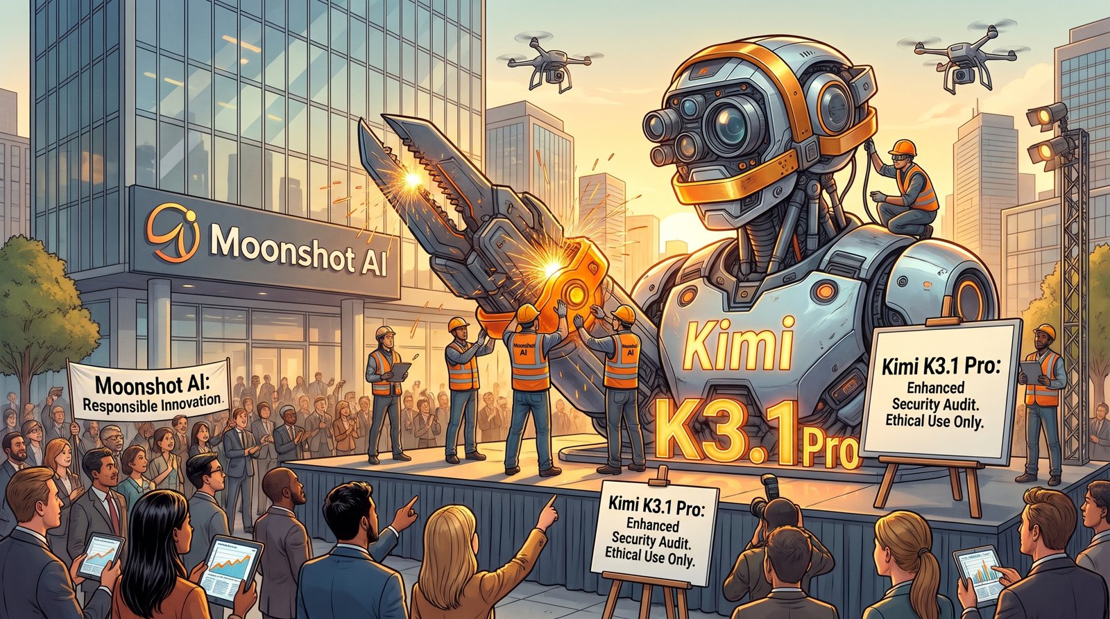 Инженеры Moonshot AI ослабляют способности нейросети Kimi K3.1 Pro к кибератакам перед открытой публикацией весов