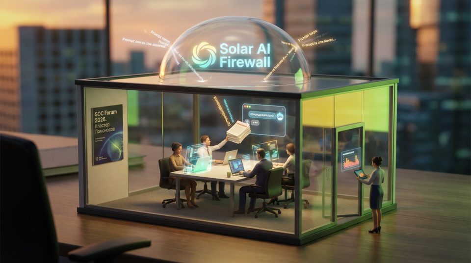 Голографический купол Solar AI Firewall перехватывает конфиденциальные промпты сотрудников, предотвращая утечку данных в публичные ИИ-сервисы