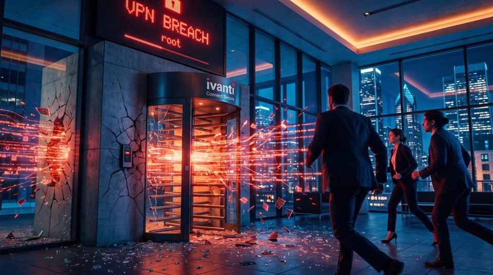Злоумышленник подключается к Ivanti Connect Secure, крадёт учётные данные из сети